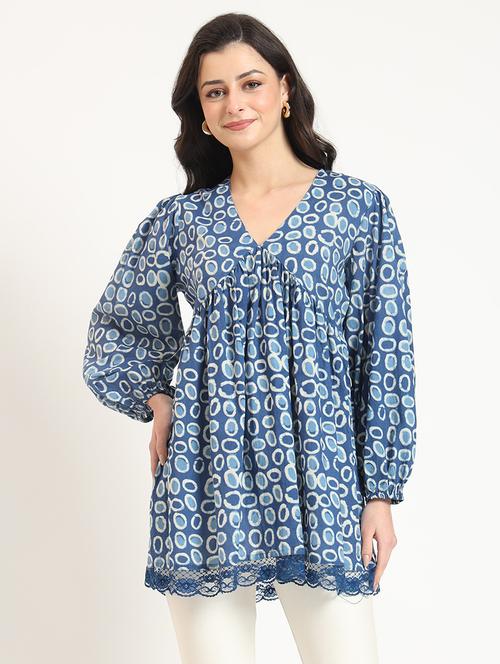 women printed long sleeve top - 21743421 - Standard Image - 0