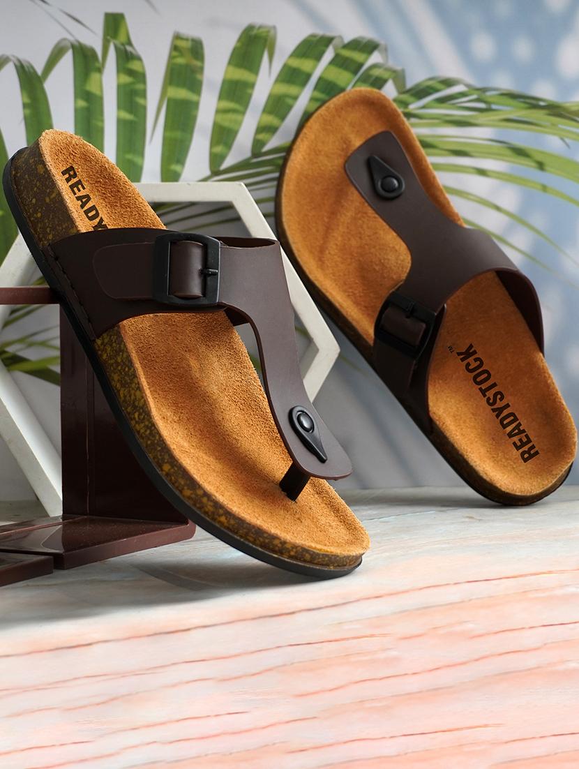 men solid toe seperator sandal