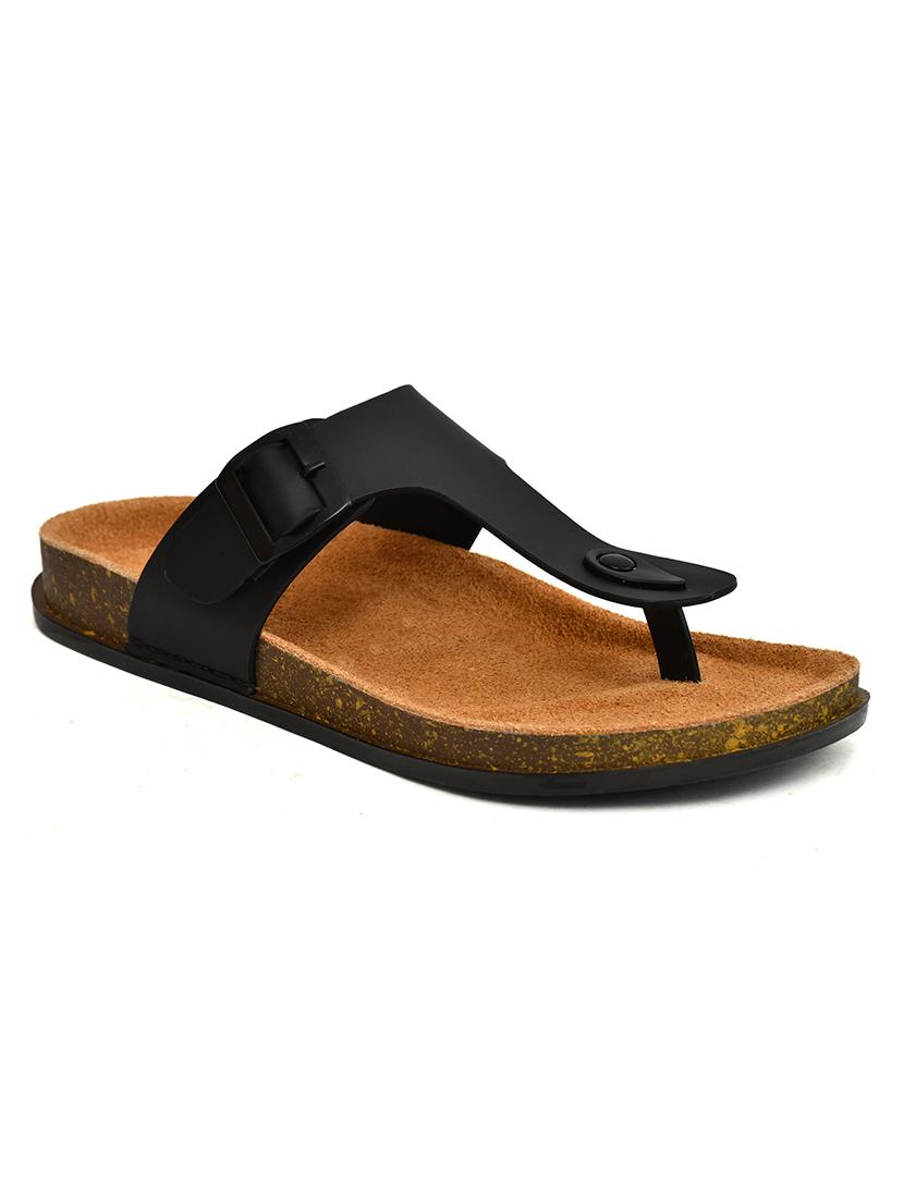 men solid toe seperator sandal - 21743550 -  Standard Image - 1