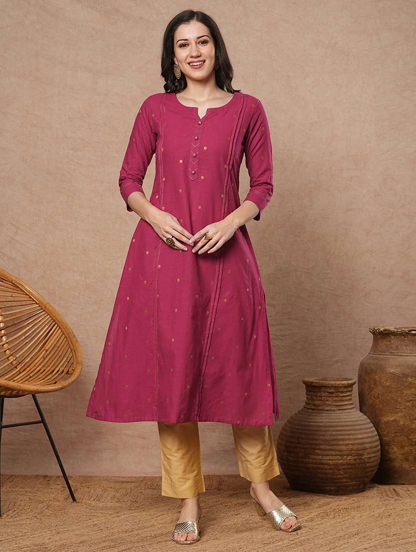 women printed a-line kurta
