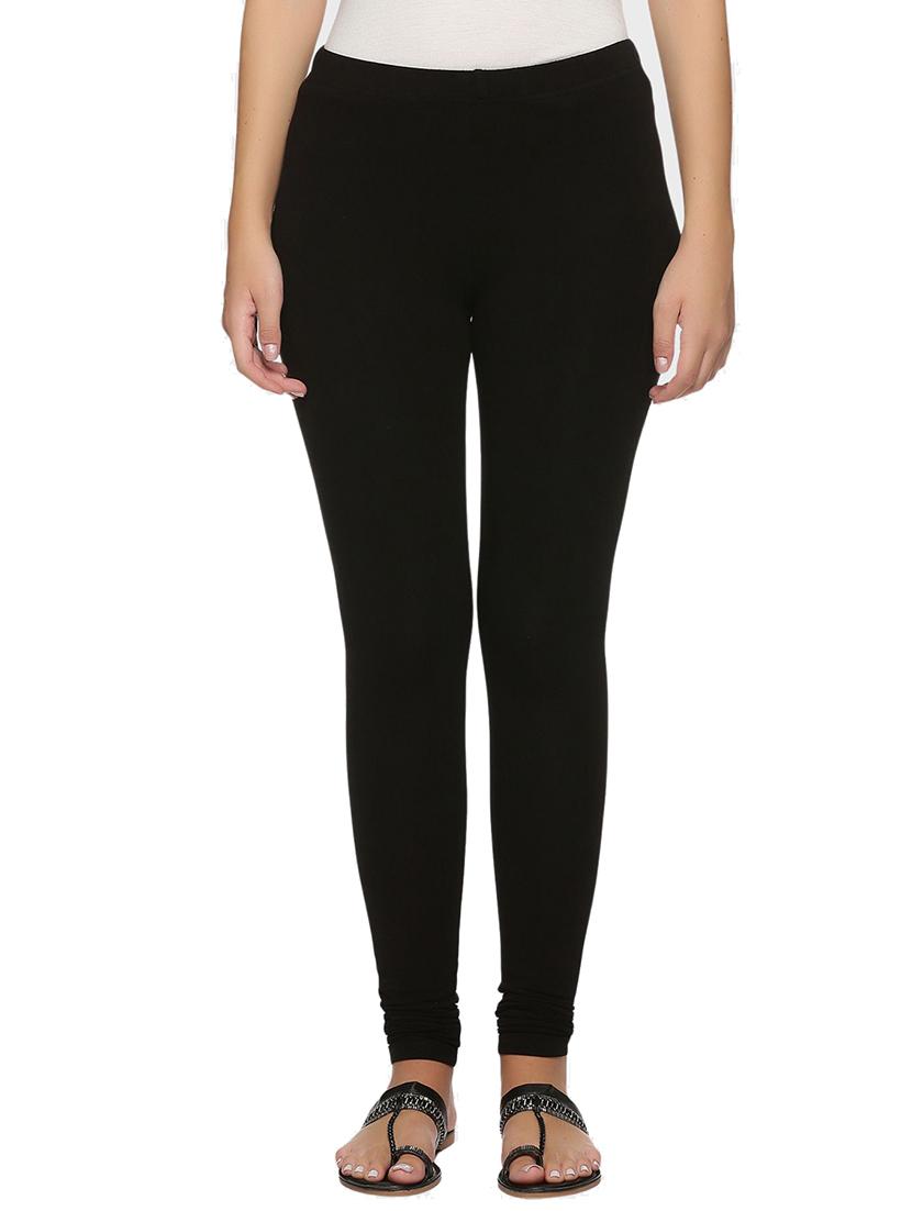 women pack of 2 solid leggings - 21743670 - Standard Image - 4
