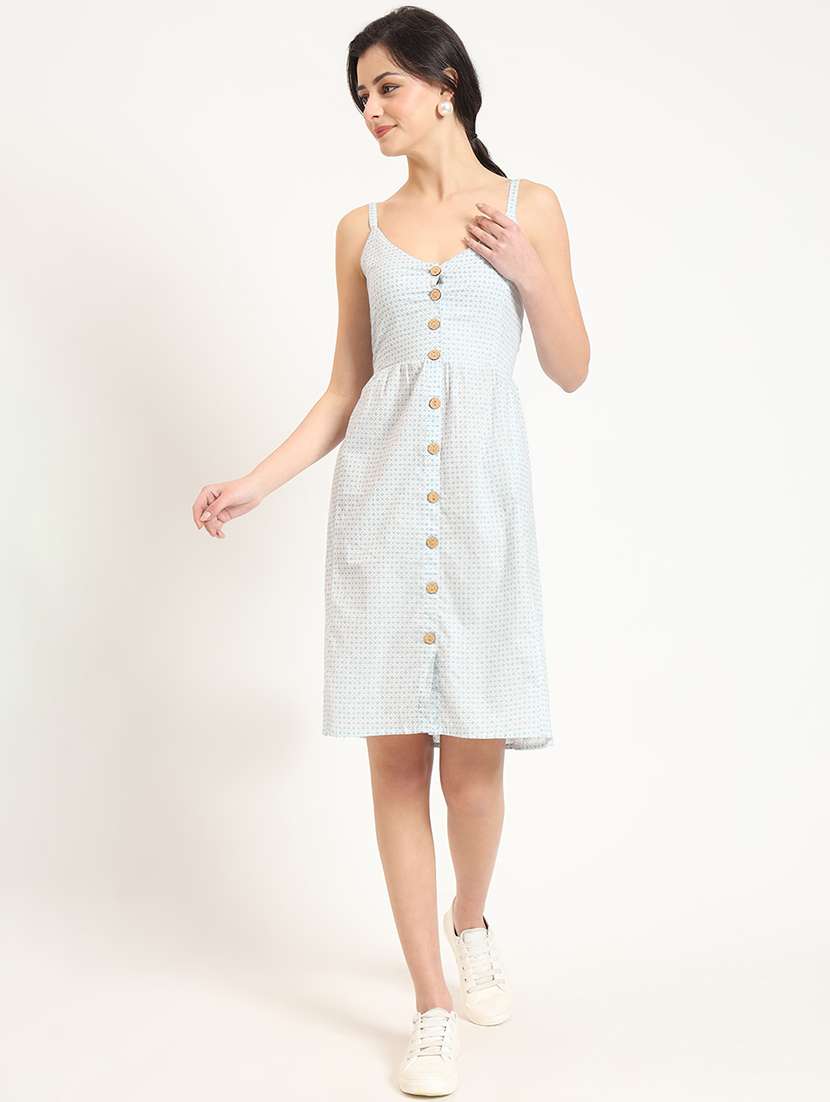 women printed a-line dress - 21743680 -  Standard Image - 1