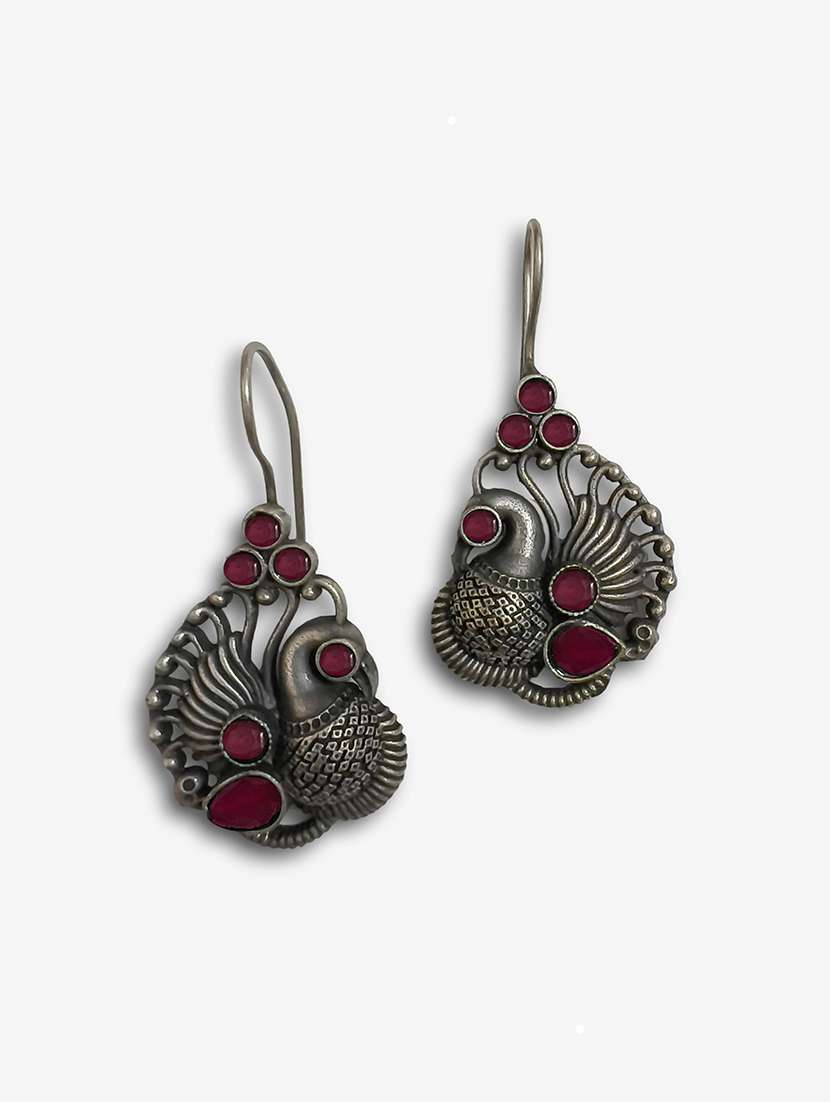 women silver brass drop earrings - 21743730 -  Standard Image - 1