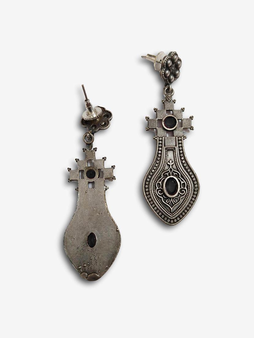 women silver brass drop earrings - 21743736 -  Standard Image - 1