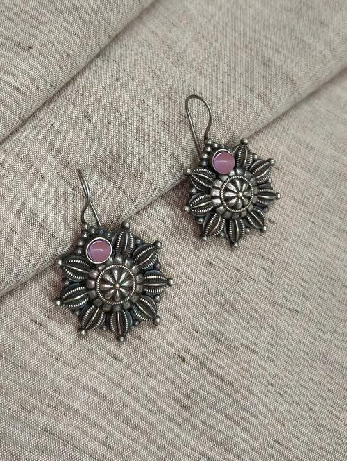 women silver brass drop earrings - 21743742 -  Standard Image - 0
