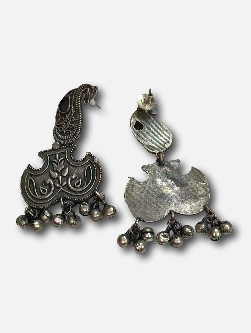 women silver brass drop earrings - 21743748 -  Standard Image - 1