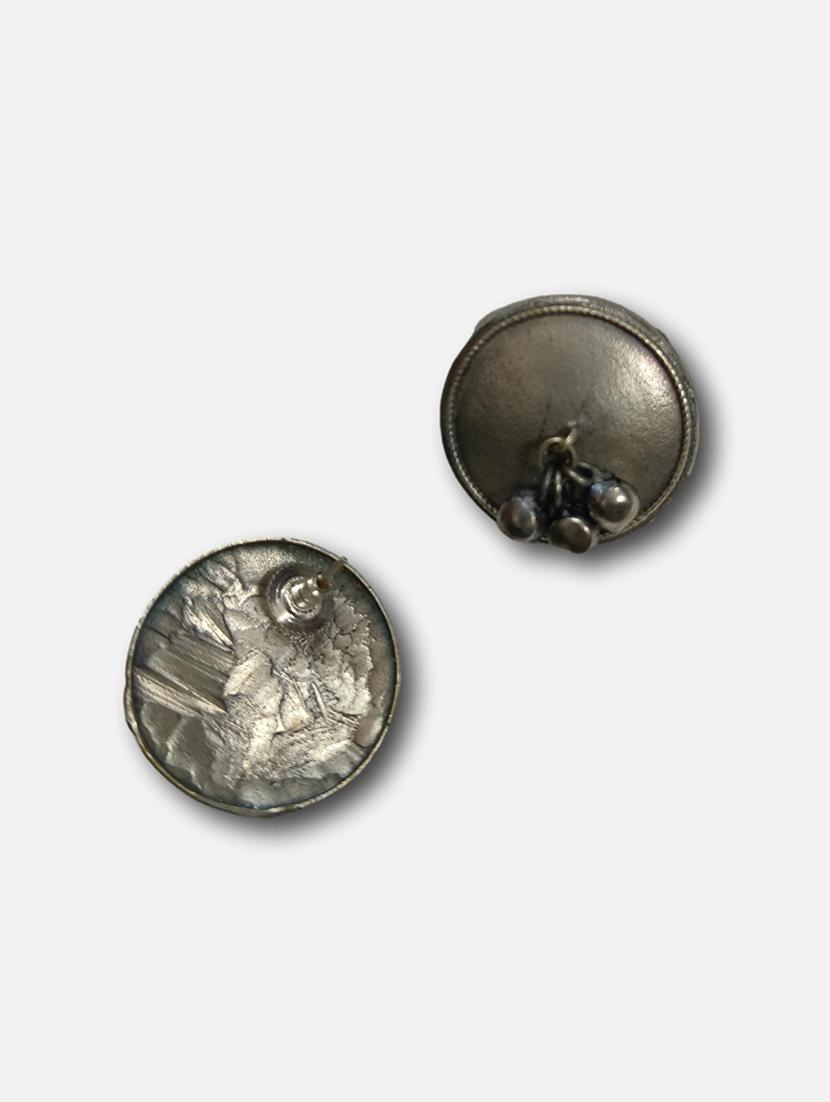 women silver brass studs earrings - 21743762 -  Standard Image - 1