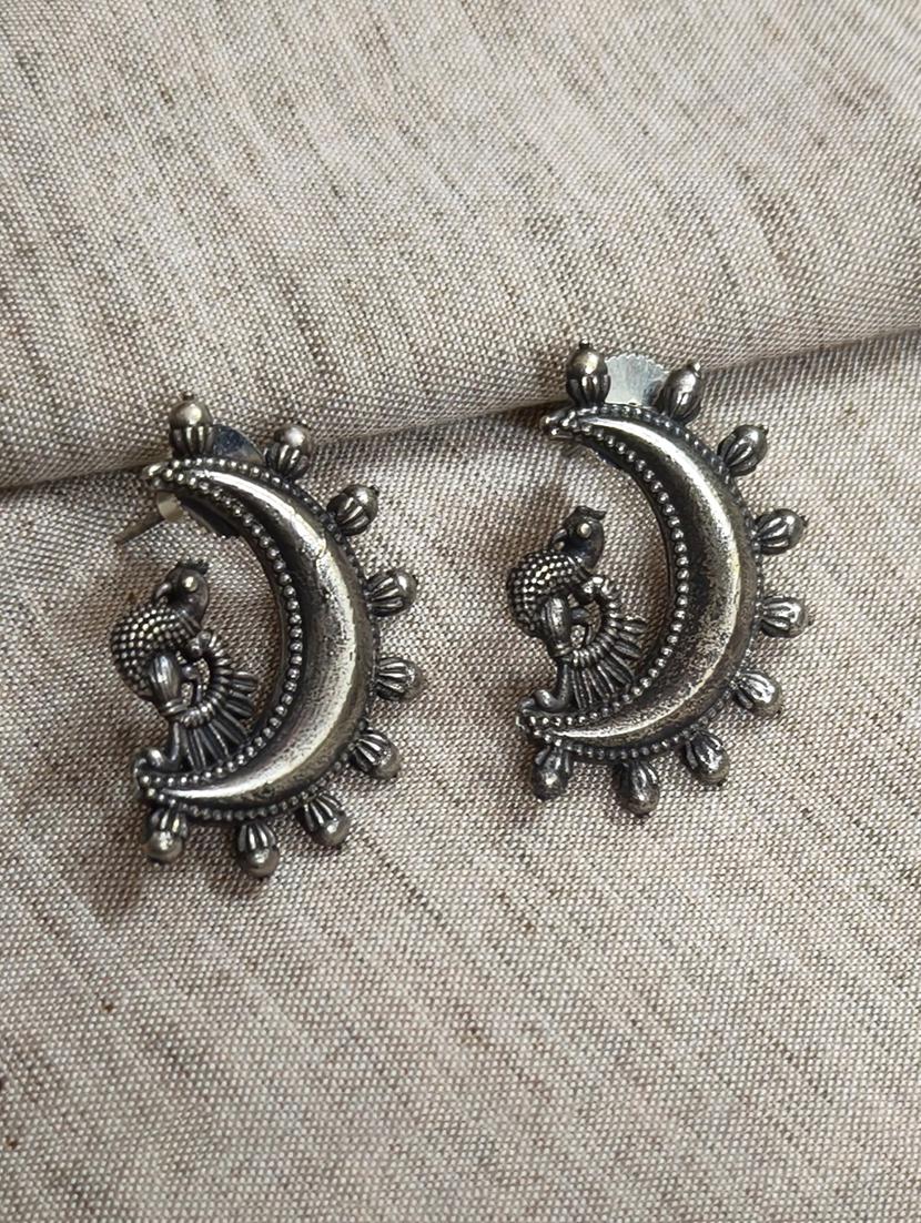 women silver brass drop earrings - 21743776 -  Zoom Image - 0