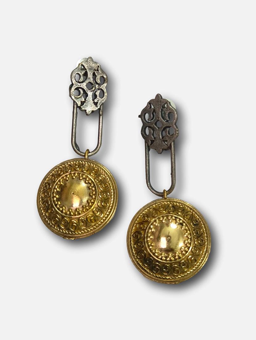 women silver brass drop earrings - 21743779 - Standard Image - 1