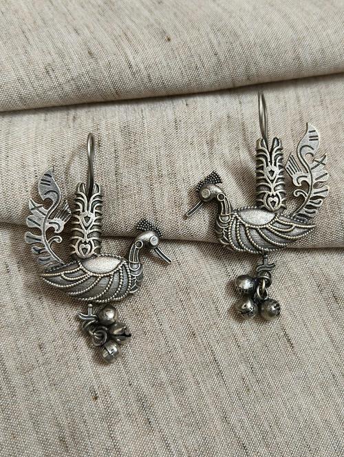 women silver brass drop earrings - 21743788 - Standard Image - 0