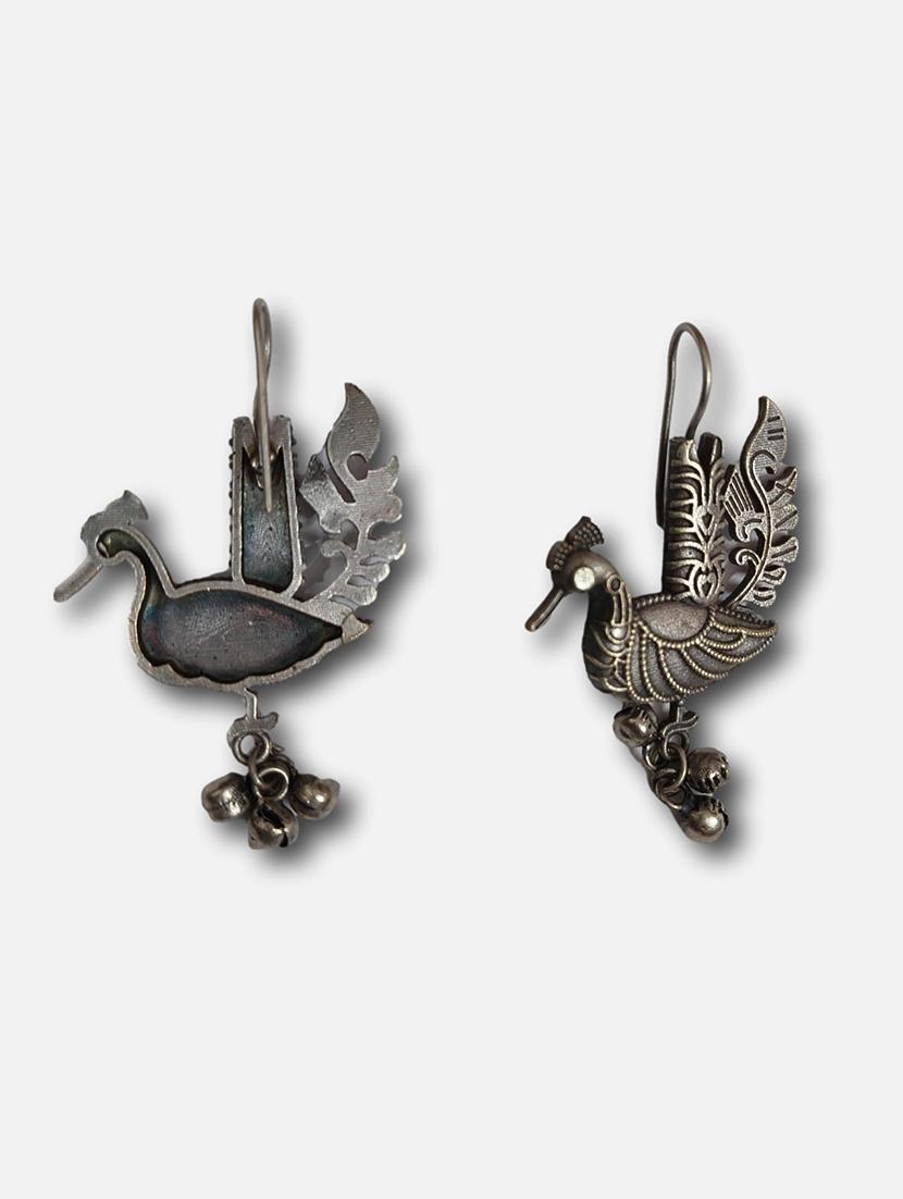 women silver brass drop earrings - 21743788 - Standard Image - 1