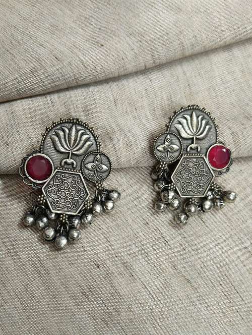 women silver brass drop earrings - 21743791 -  Standard Image - 0