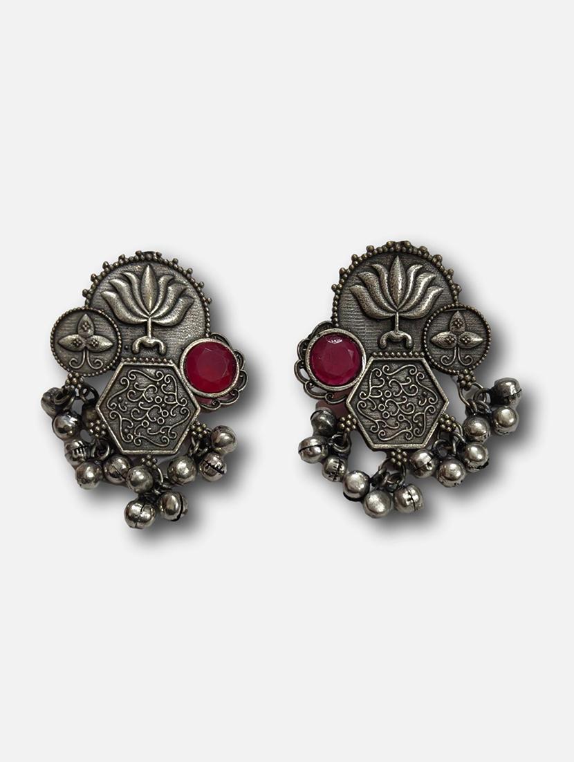 women silver brass drop earrings - 21743791 -  Standard Image - 1