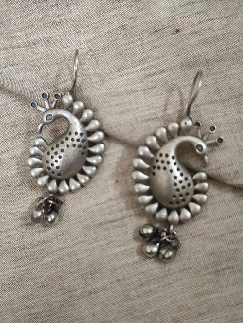 women silver brass drop earrings - 21743809 - Standard Image - 0