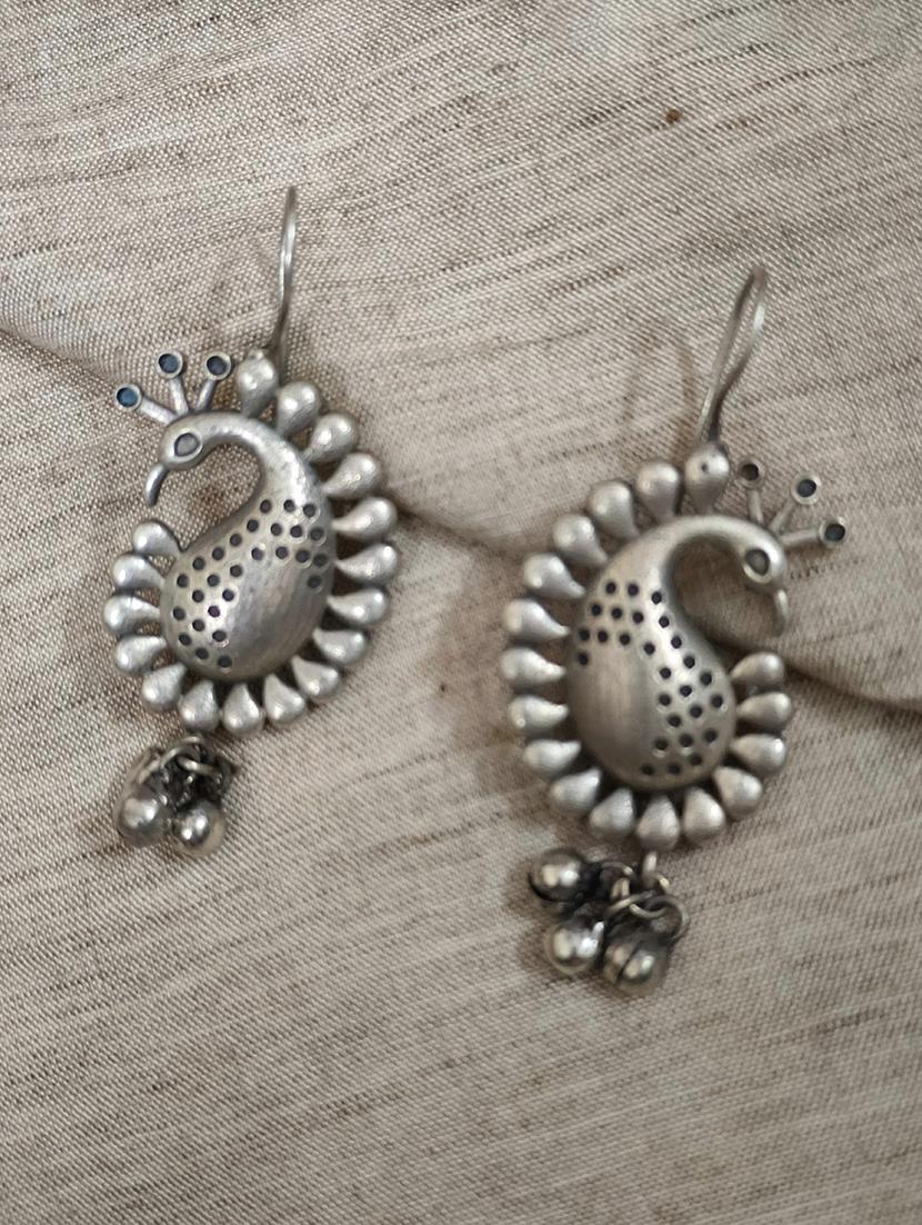women silver brass drop earrings - 21743809 - Zoom Image - 0