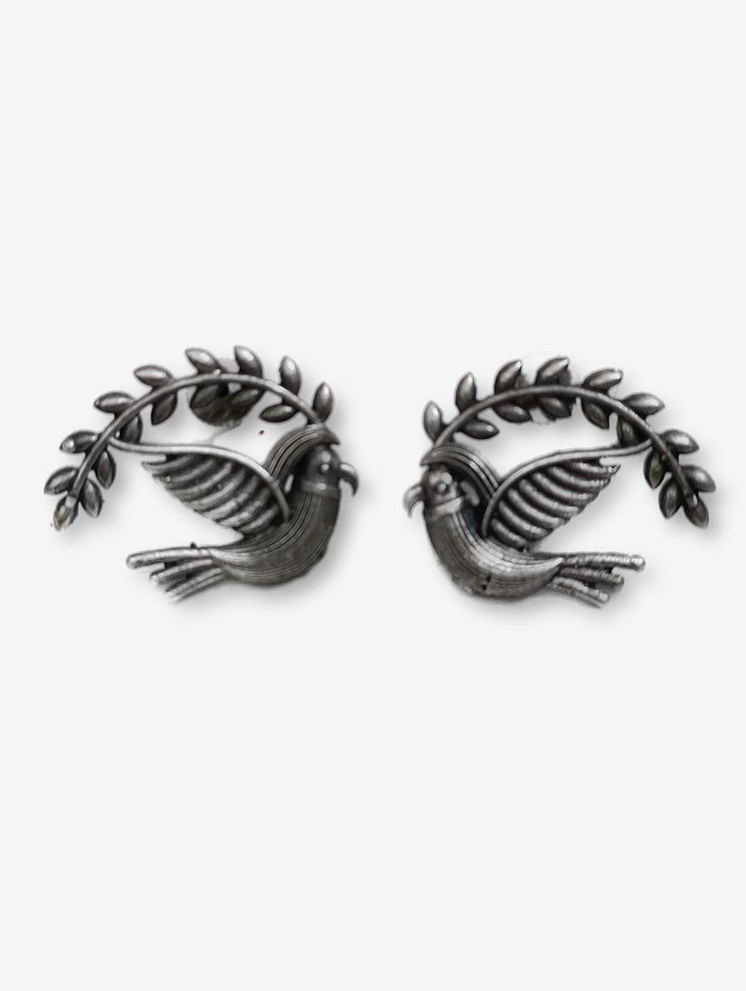 women silver brass drop earrings - 21743811 -  Standard Image - 1