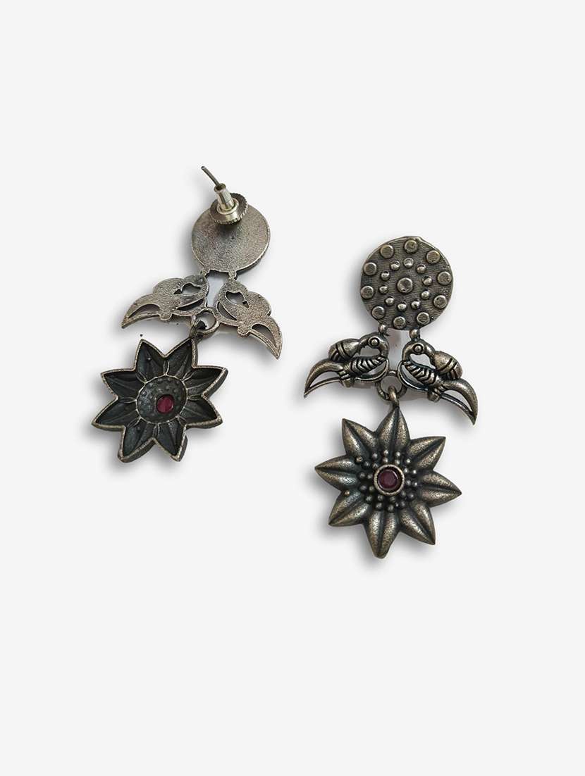 women silver brass drop earrings - 21743819 -  Standard Image - 1