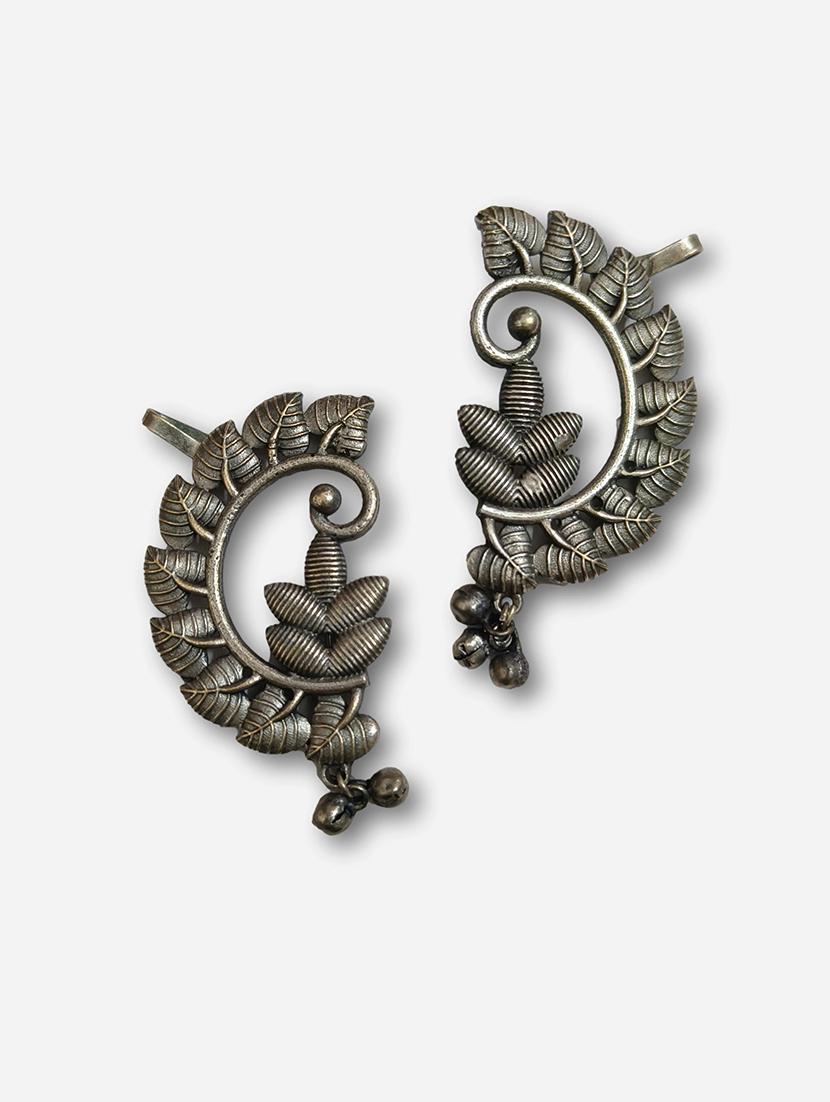women silver brass earcuff earrings - 21743820 - Standard Image - 1