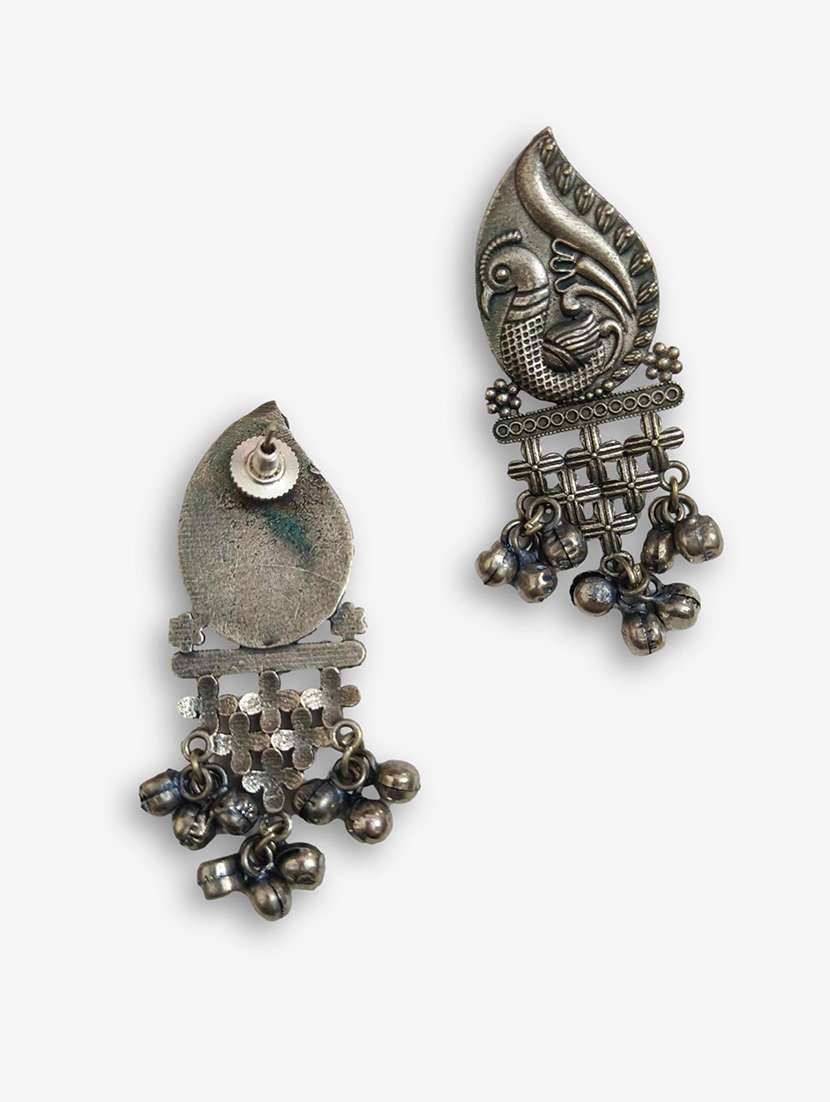 women silver brass drop earrings - 21743823 -  Standard Image - 1