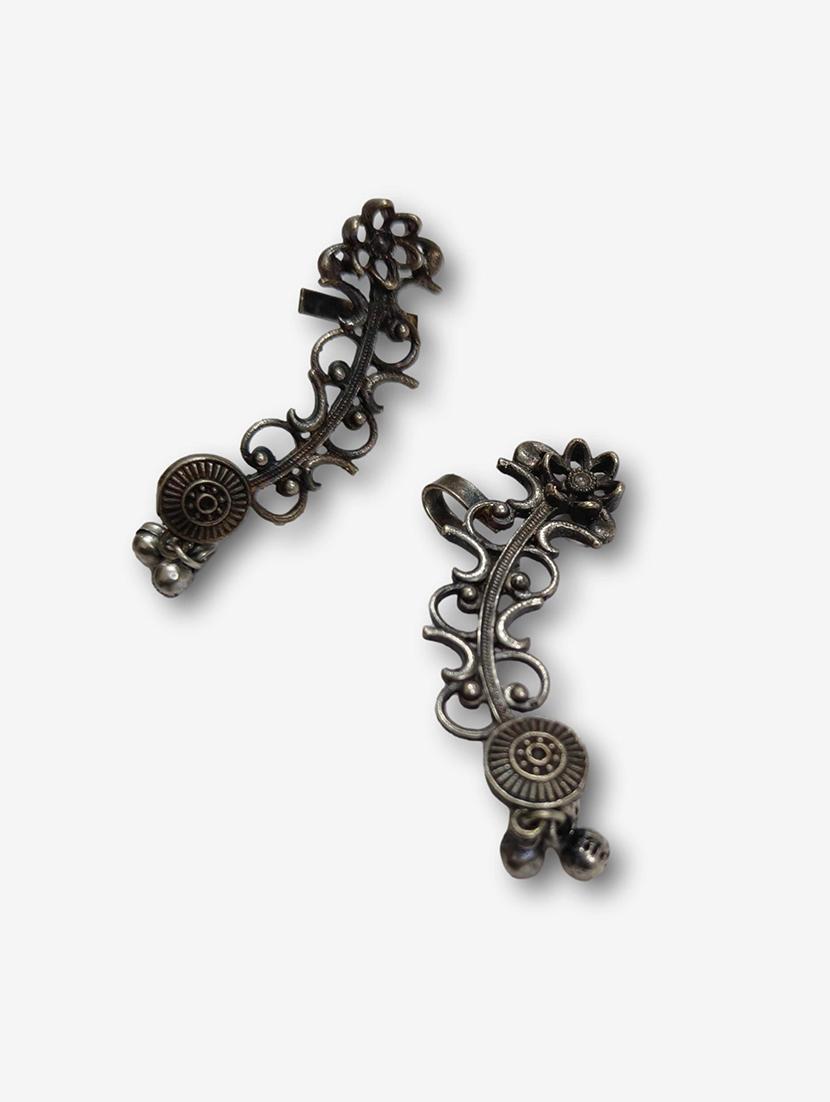 women silver brass earcuff earrings - 21743832 - Standard Image - 1