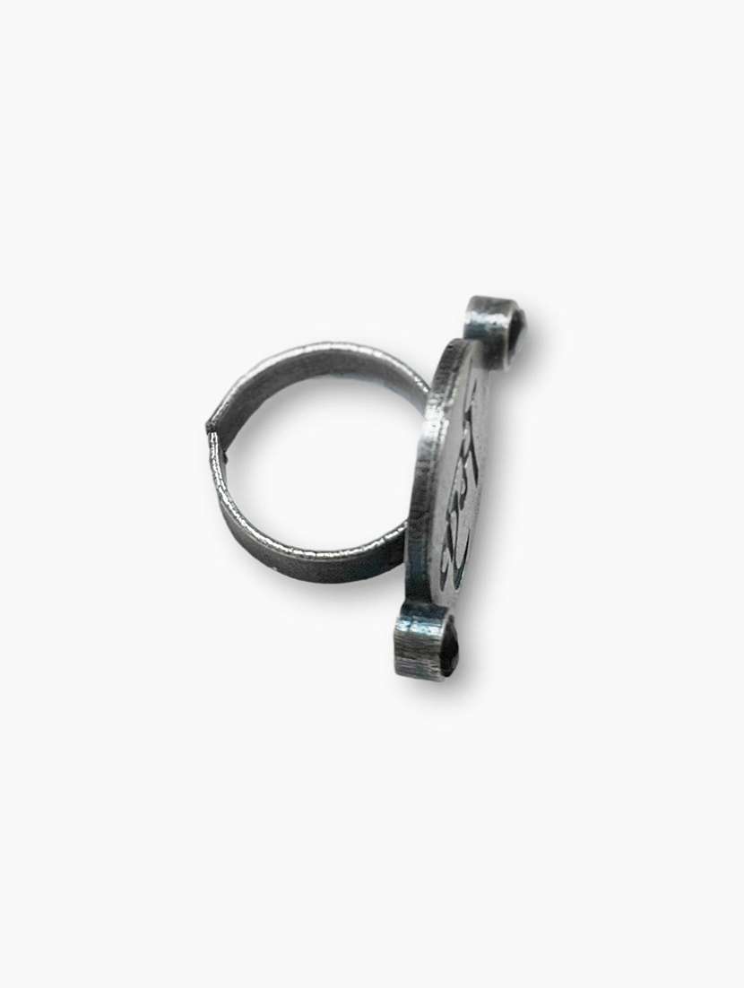 women silver brass adjustable finger ring - 21743847 - Standard Image - 1