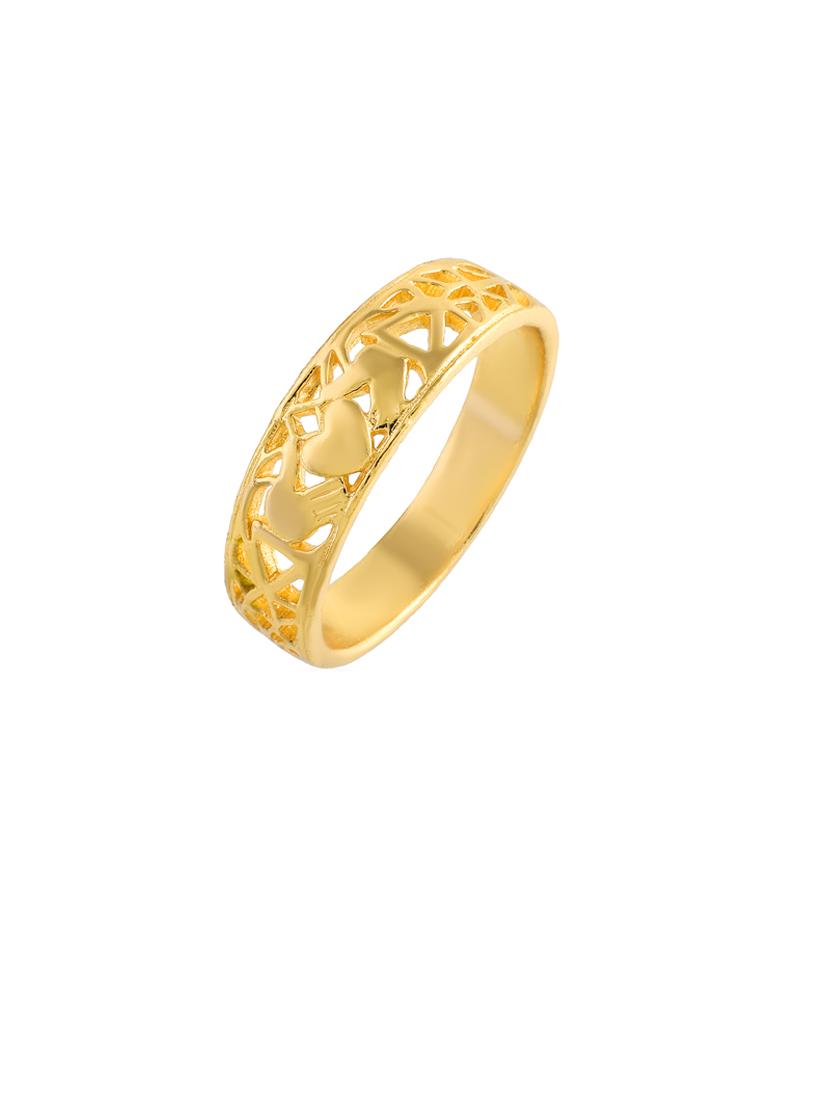 men gold brass finger ring - 21743887 - Standard Image - 1