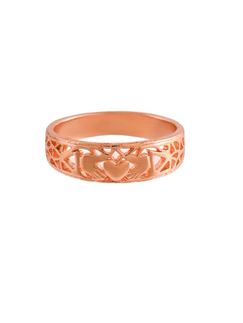 men rose gold brass finger ring  - 21743897 -  Standard Image - 1