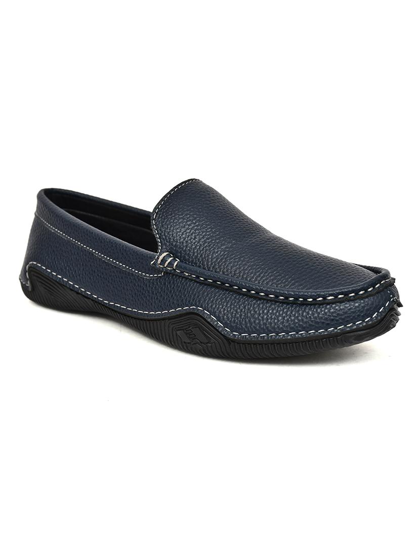men blue slip on loafers - 21743904 -  Standard Image - 1