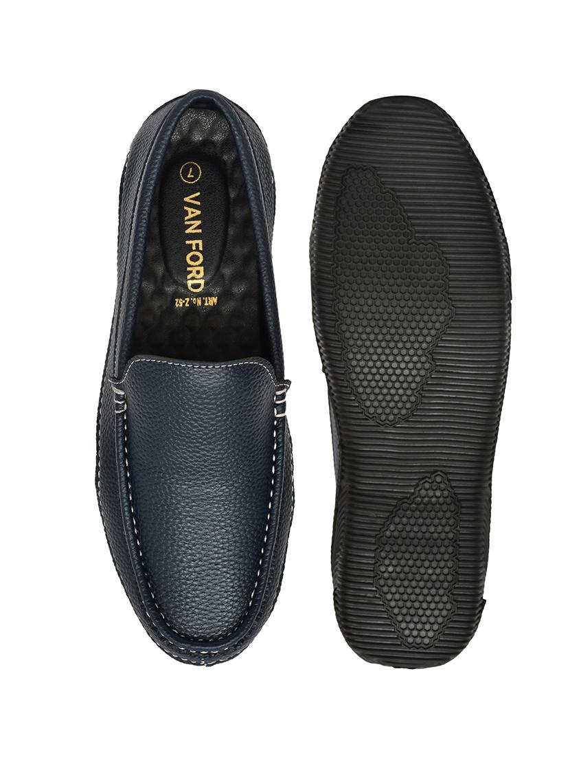 men blue slip on loafers - 21743904 - Standard Image - 4