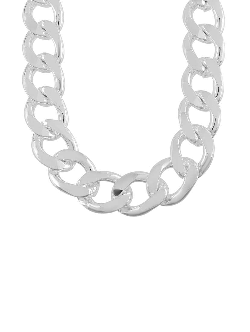 memoir silver chain necklace for men  - 21743913 -  Standard Image - 1