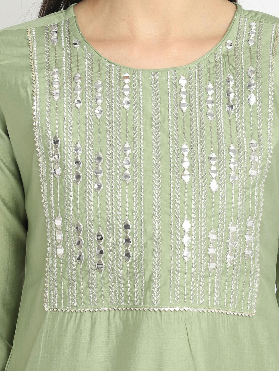 women printed three quarter sleeve straight kurta - 21743918 - Standard Image - 4