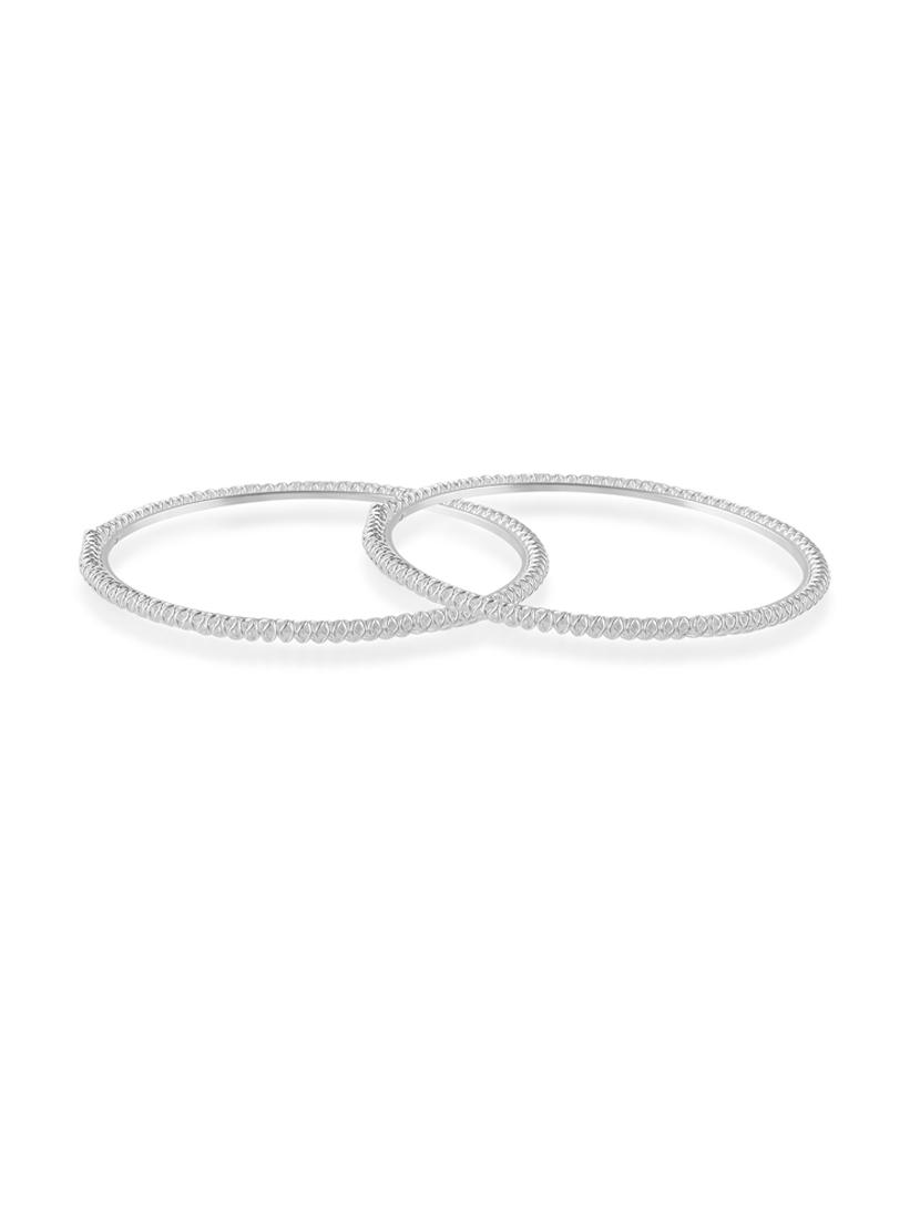 women silver plated bangle set - 21743942 - Zoom Image - 0