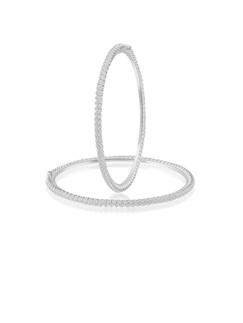 women silver plated bangle set - 21743942 -  Standard Image - 1