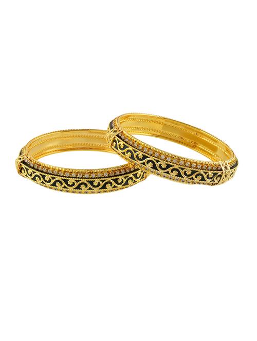 women gold plated bangle set - 21743947 -  Standard Image - 0
