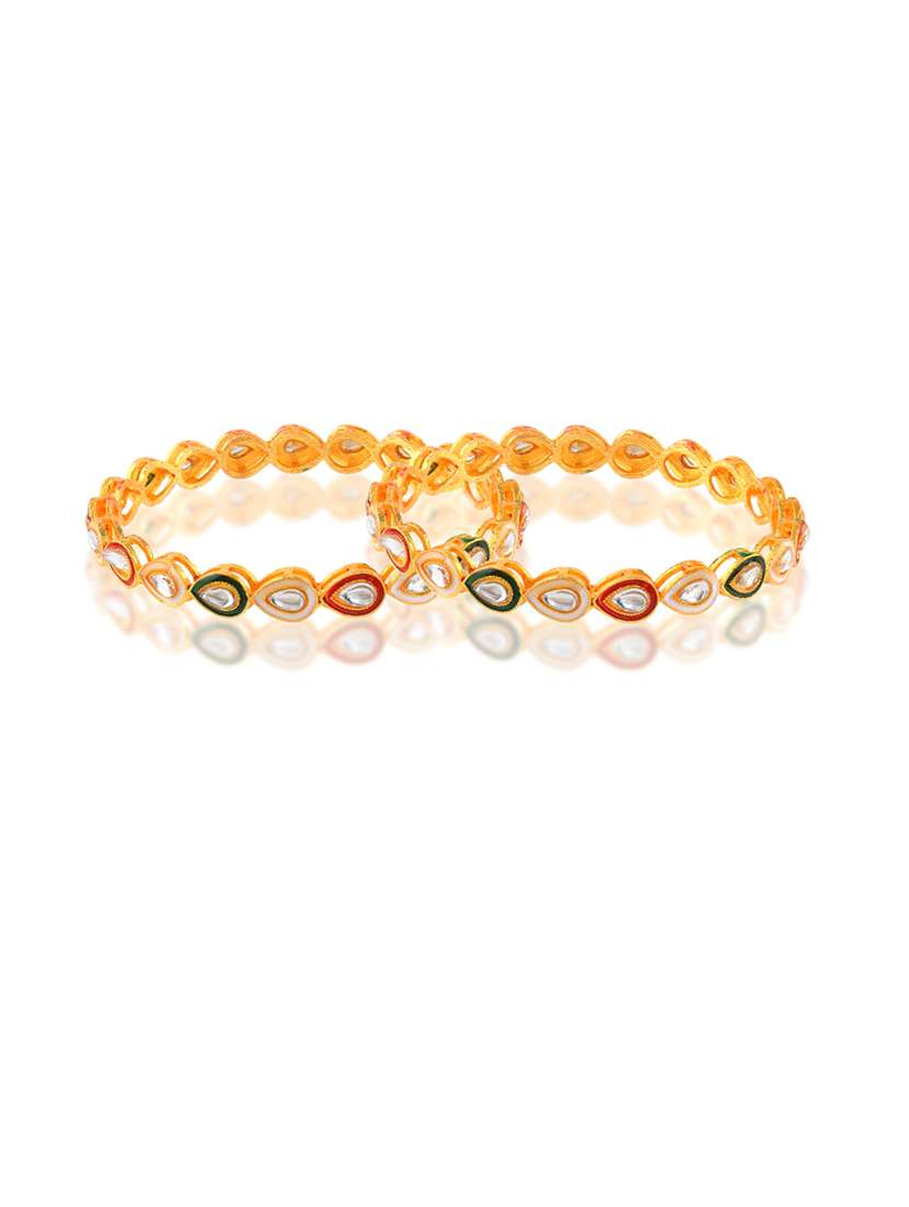 women gold plated bangle set - 21743948 - Zoom Image - 0