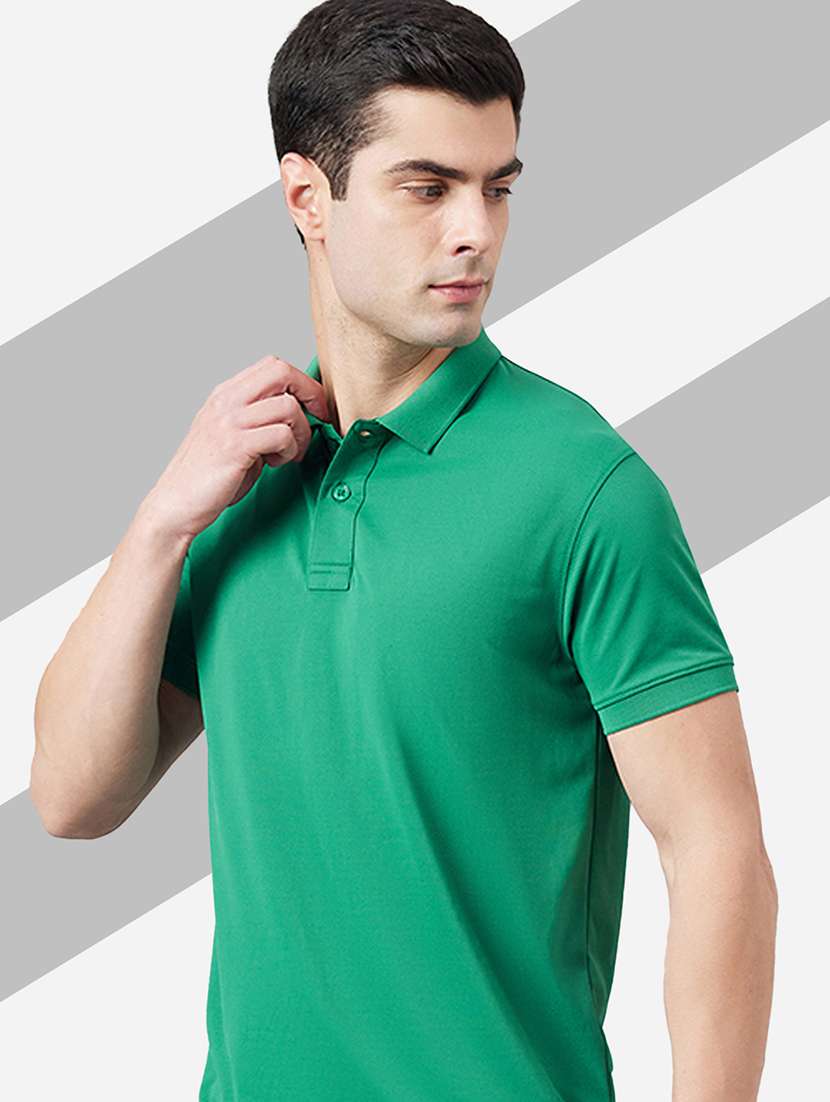 men short sleeves plain polo t-shirt - 21743965 - Standard Image - 1