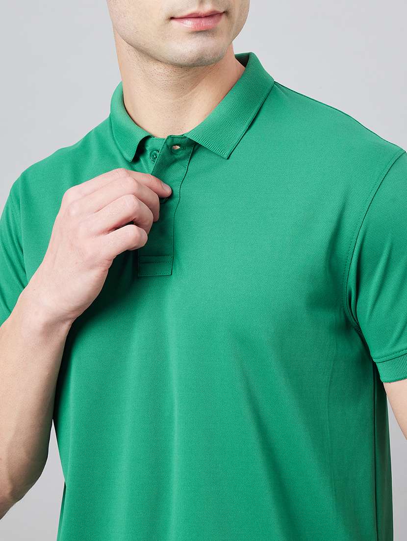 men short sleeves plain polo t-shirt - 21743965 - Standard Image - 4