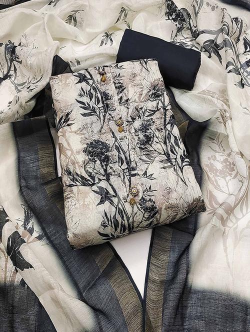 women printed unstitched suit set with dupatta - 21743993 - Standard Image - 0