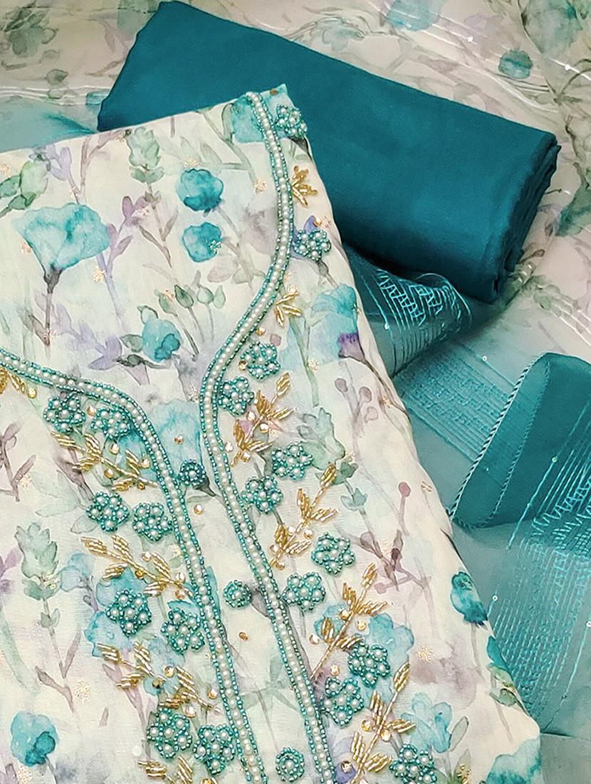 women printed unstitched suit set with dupatta - 21744005 -  Standard Image - 1
