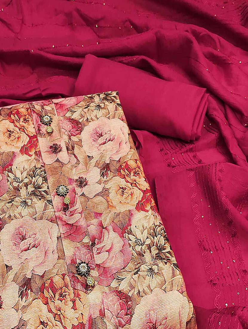 women floral print unstitched suit set with dupatta - 21744042 -  Standard Image - 1