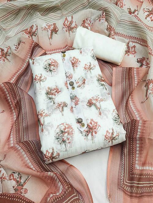 women floral print unstitched suit set with dupatta - 21744046 -  Standard Image - 0
