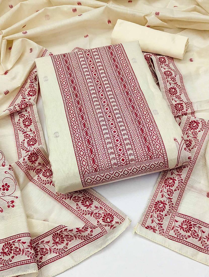 women self design unstitched suit set with dupatta - 21744082 -  Zoom Image - 0