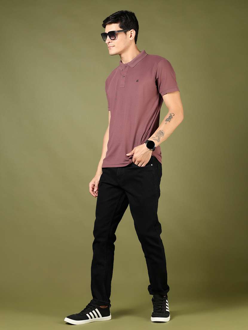 men solid short sleeve regular fit polo t-shirt - 21744134 -  Standard Image - 4