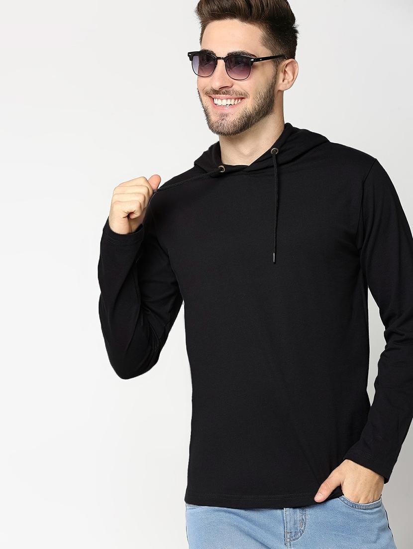 men long sleeves solid plain t-shirt - 21744268 - Standard Image - 1