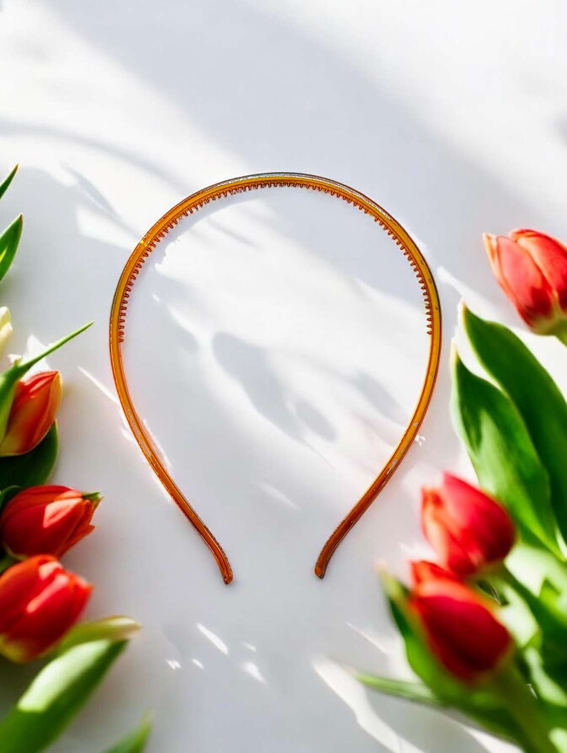 women solid plastic hairband - 21745304 - Standard Image - 1