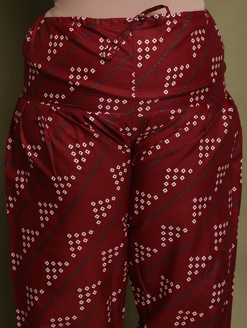 women printed plus size kurta salwar with dupatta set - 21745729 -  Standard Image - 4