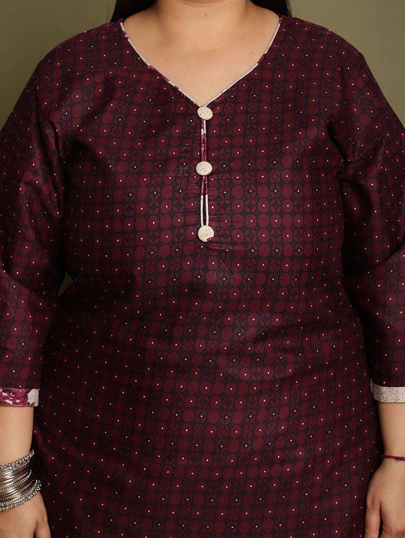 women printed plus size kurta salwar with dupatta set - 21745730 -  Standard Image - 1