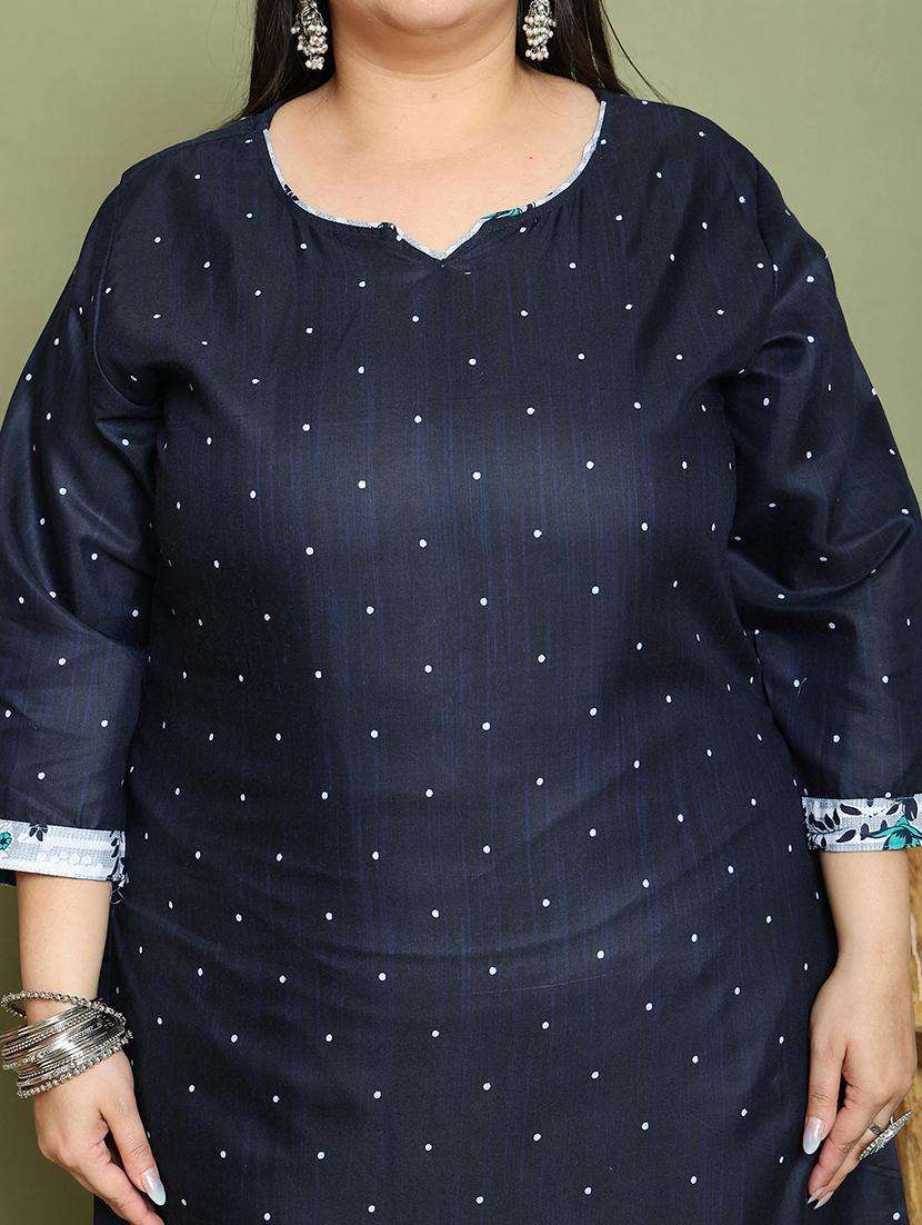 women printed plus size kurta salwar with dupatta set - 21745749 -  Standard Image - 4