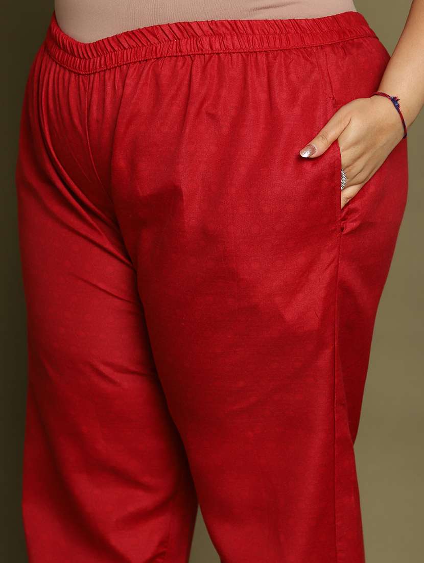 women printed plus size kurta pant with dupatta set - 21745822 -  Standard Image - 4