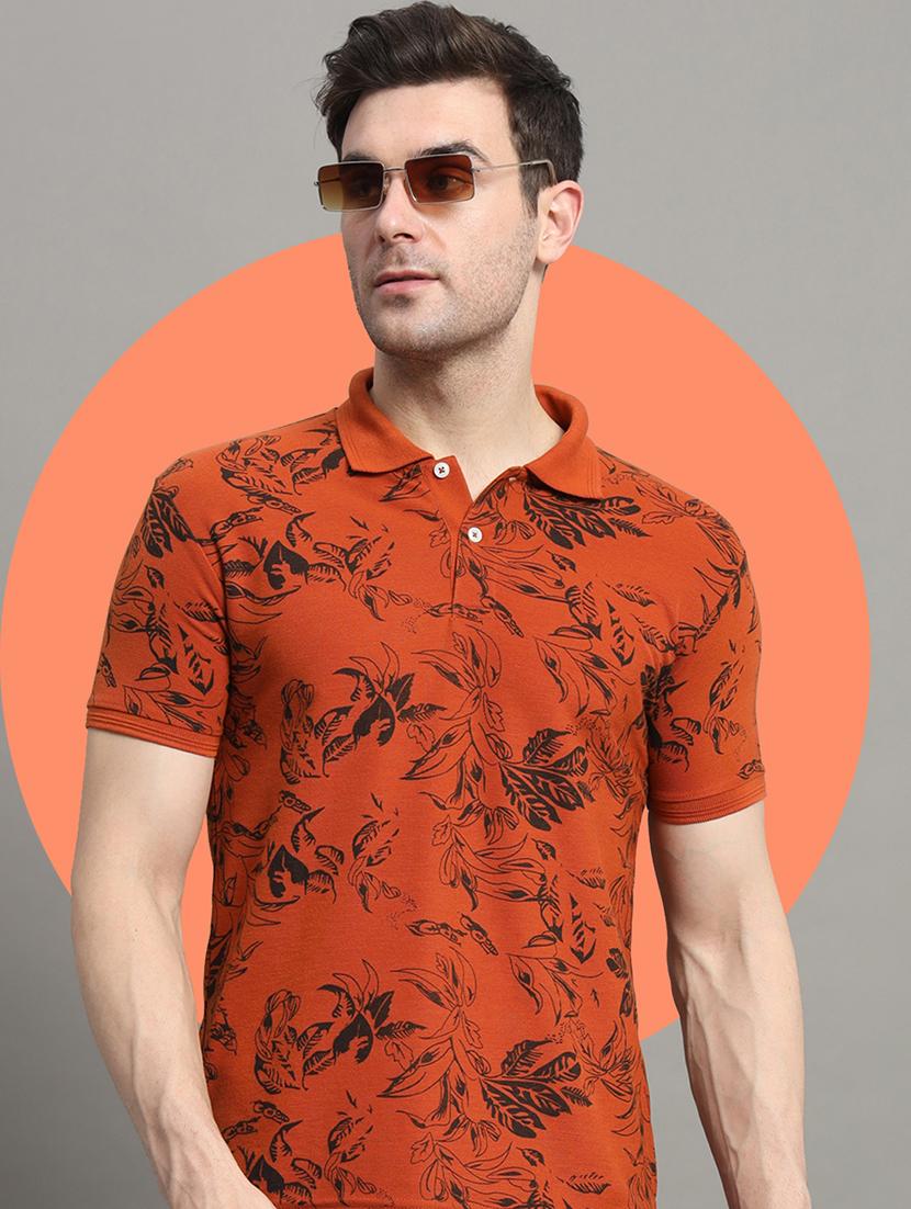 men short sleeves printed polo t-shirt - 21745836 - Standard Image - 1